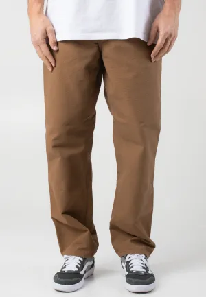 Carhartt WIP - Single Knee Rinsed Hamilton Brown - Pants
