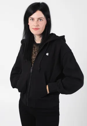 Carhartt WIP - W' Hooded Casey Black/Silver - Zipper