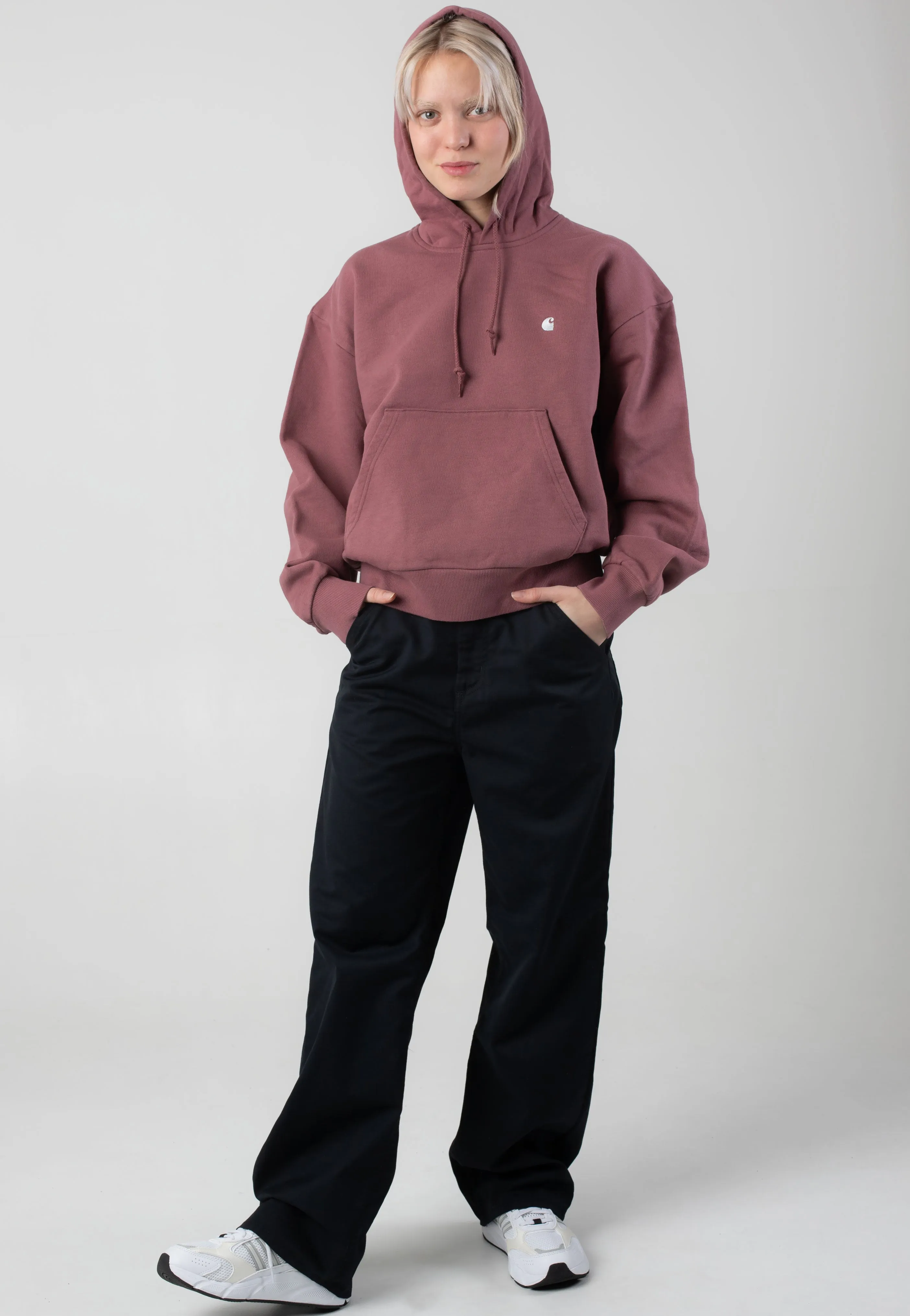 Carhartt WIP - W' Hooded Casey Dusky Pink/Silver - Hoodie
