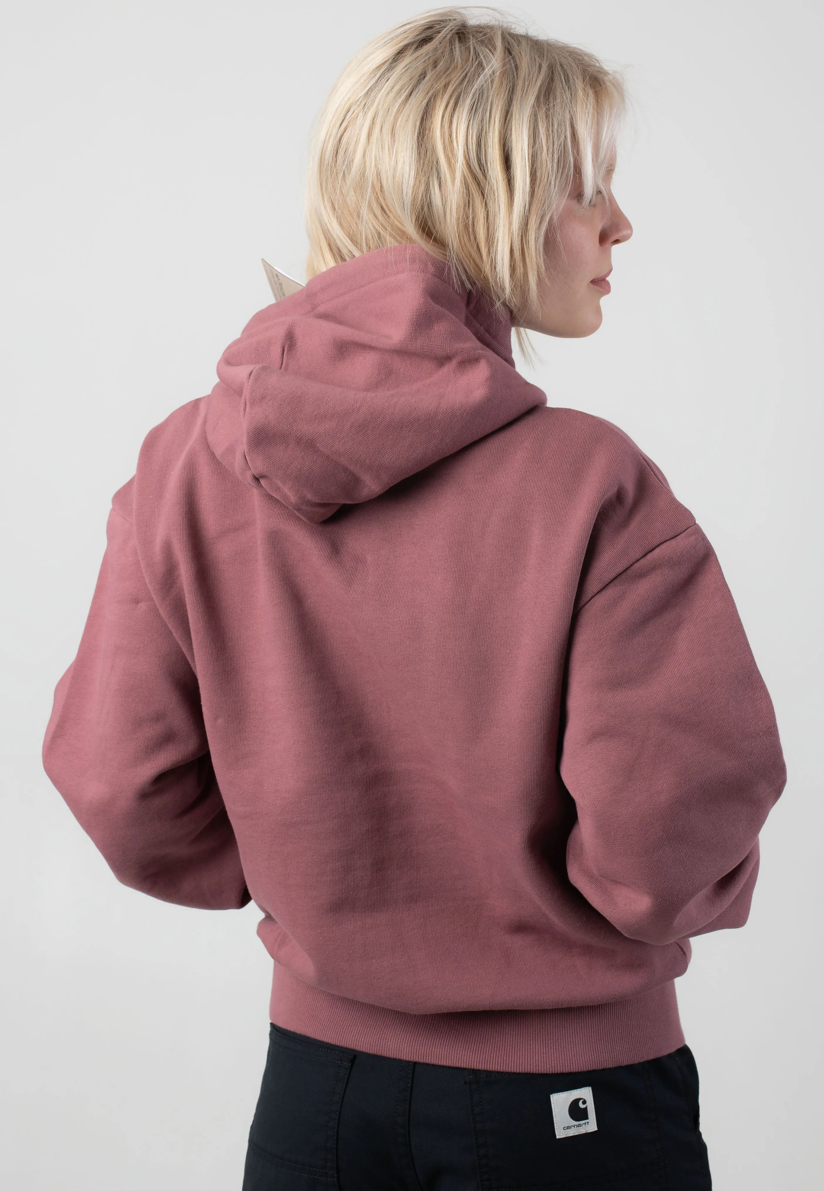 Carhartt WIP - W' Hooded Casey Dusky Pink/Silver - Hoodie