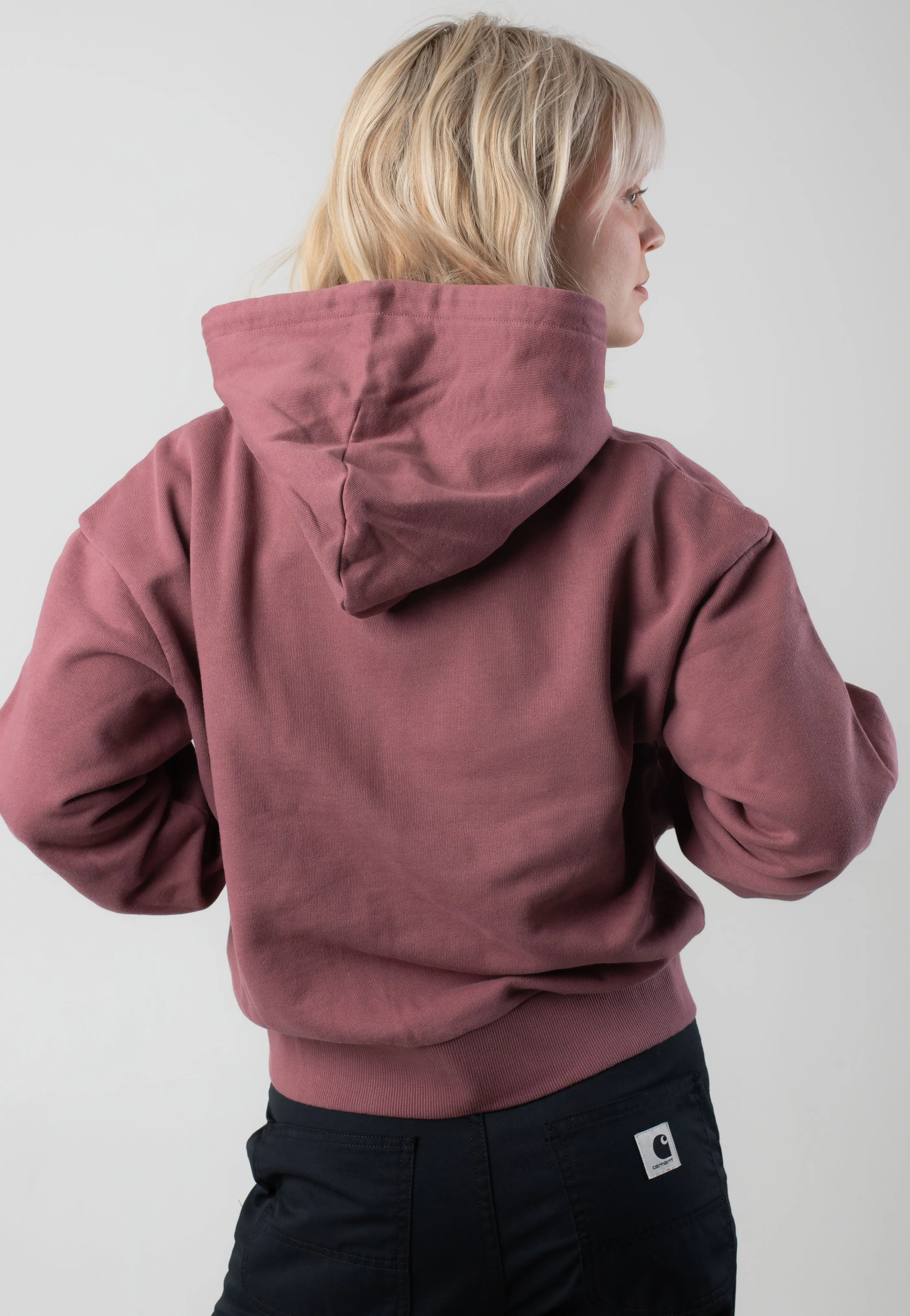 Carhartt WIP - W' Hooded Casey Dusky Pink/Silver - Zipper