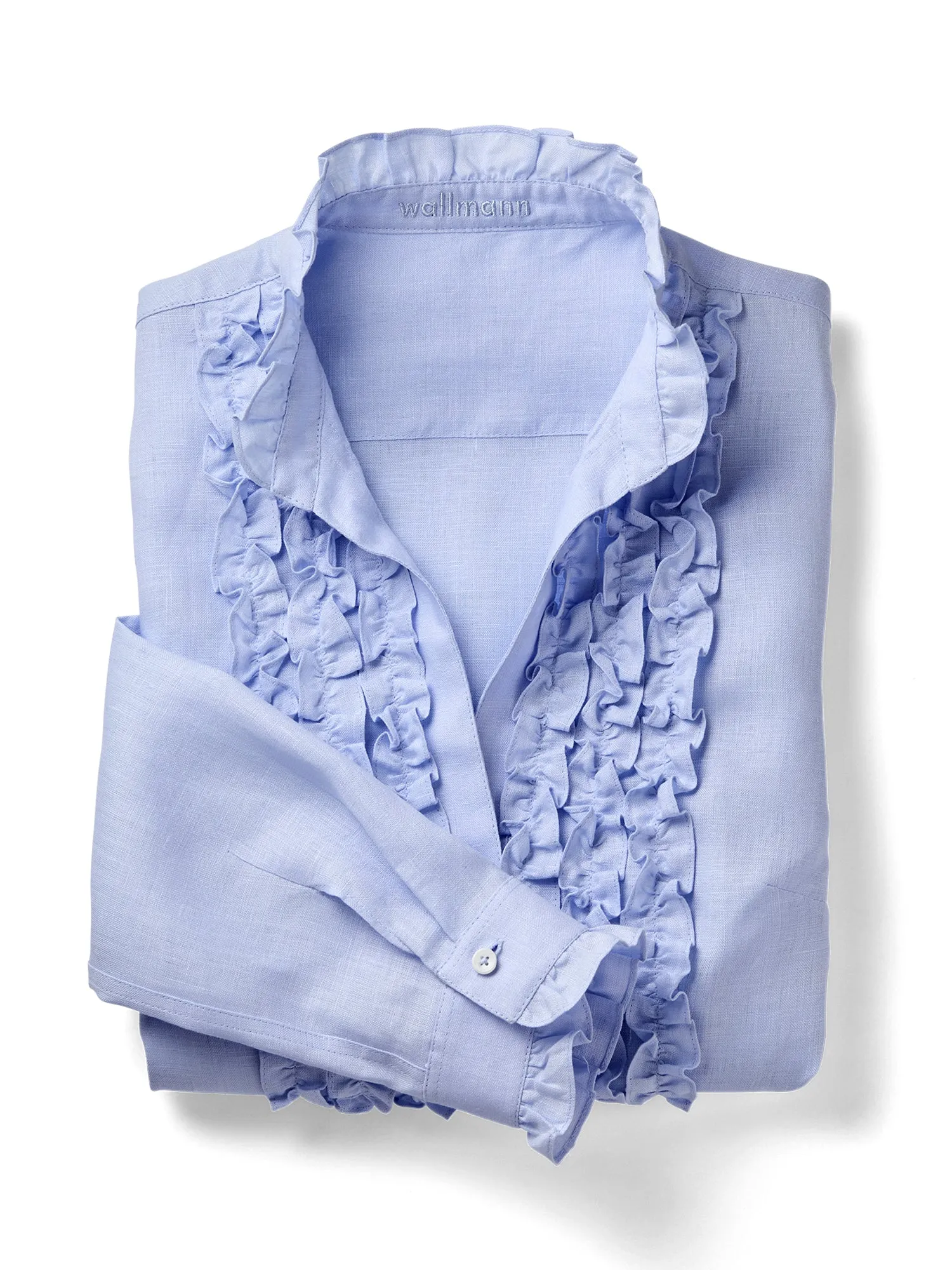 Carli Ruffle Linen Shirt
