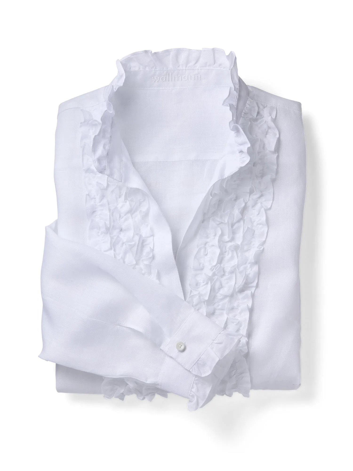 Carli Ruffle Linen Shirt