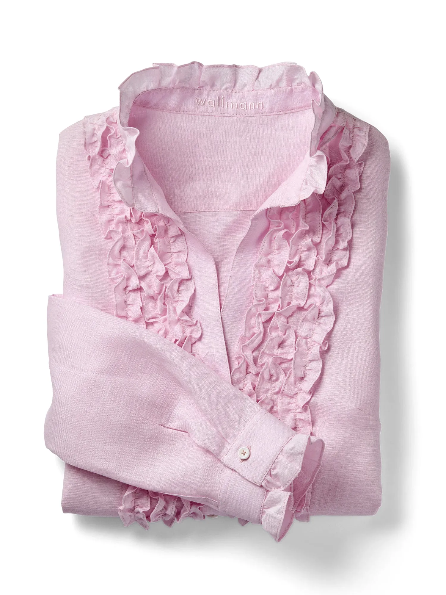 Carli Ruffle Linen Shirt