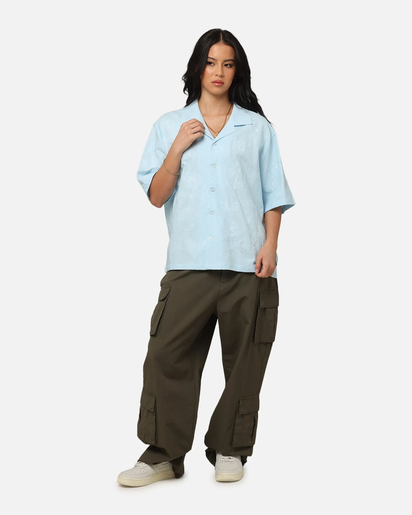 Carre Tactical Baggy Cargo Pants Khaki