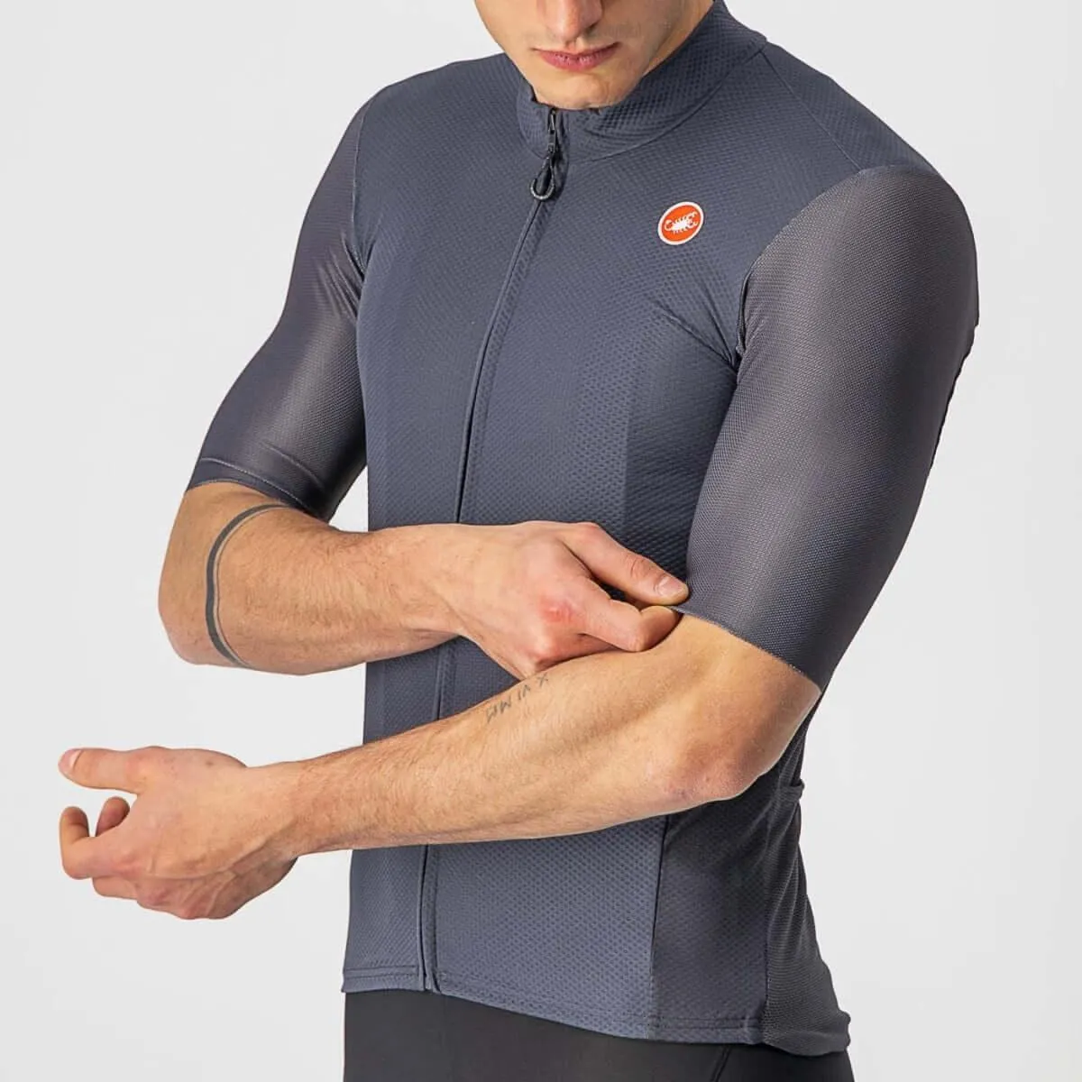 Castelli Endurance Elite Mens Cycling Jersey (Dark Gray)