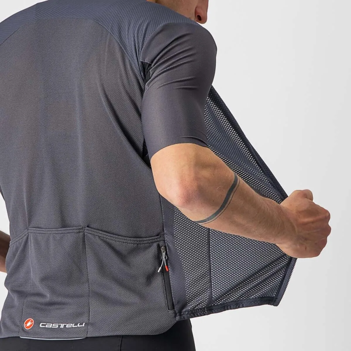Castelli Endurance Elite Mens Cycling Jersey (Dark Gray)