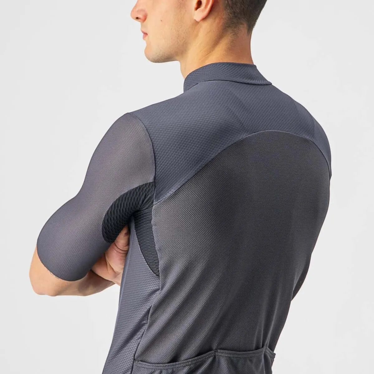 Castelli Endurance Elite Mens Cycling Jersey (Dark Gray)