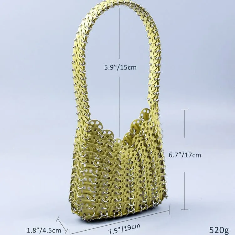 CHAINMAIL BAG IN GREEN Gloria Lanvin