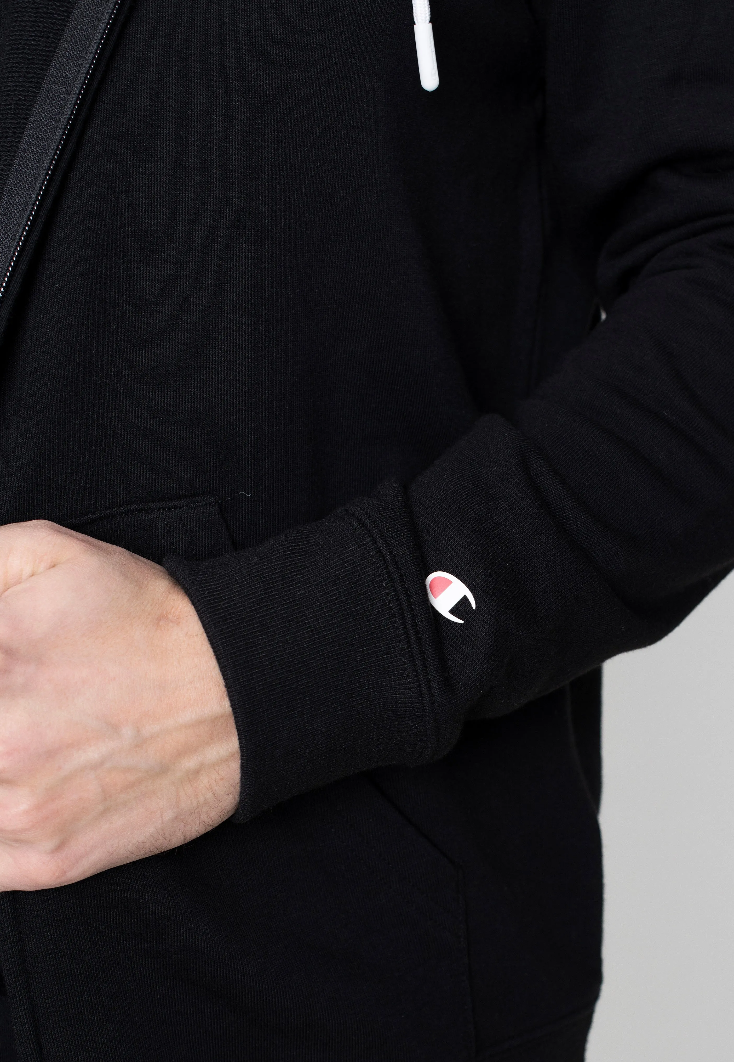 Champion - Hooded Full Zip Black Beauty - Zipper