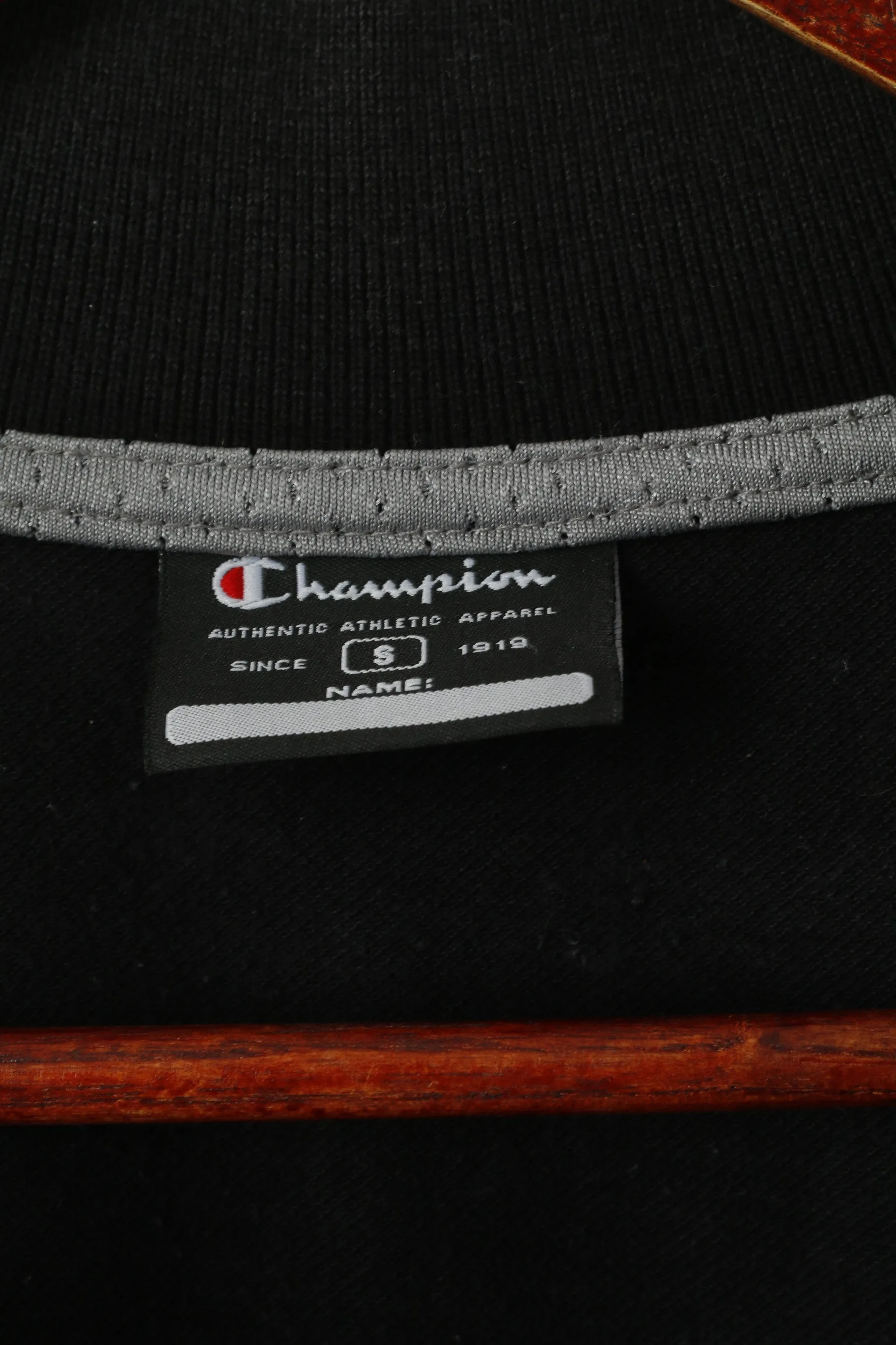 Champion Men S Polo Shirt Black Cotton Collared  Short Sleeve Sport Top