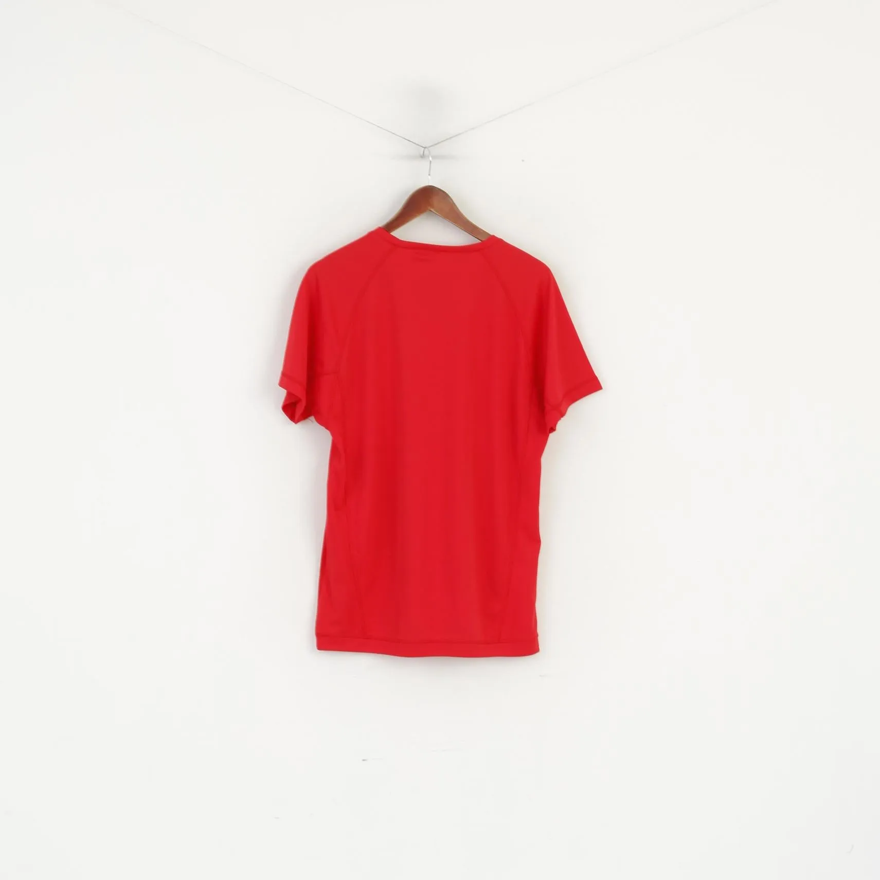 Champion Men XL Shirt Red Training Activewear Sport Crew Neck Jersey Top