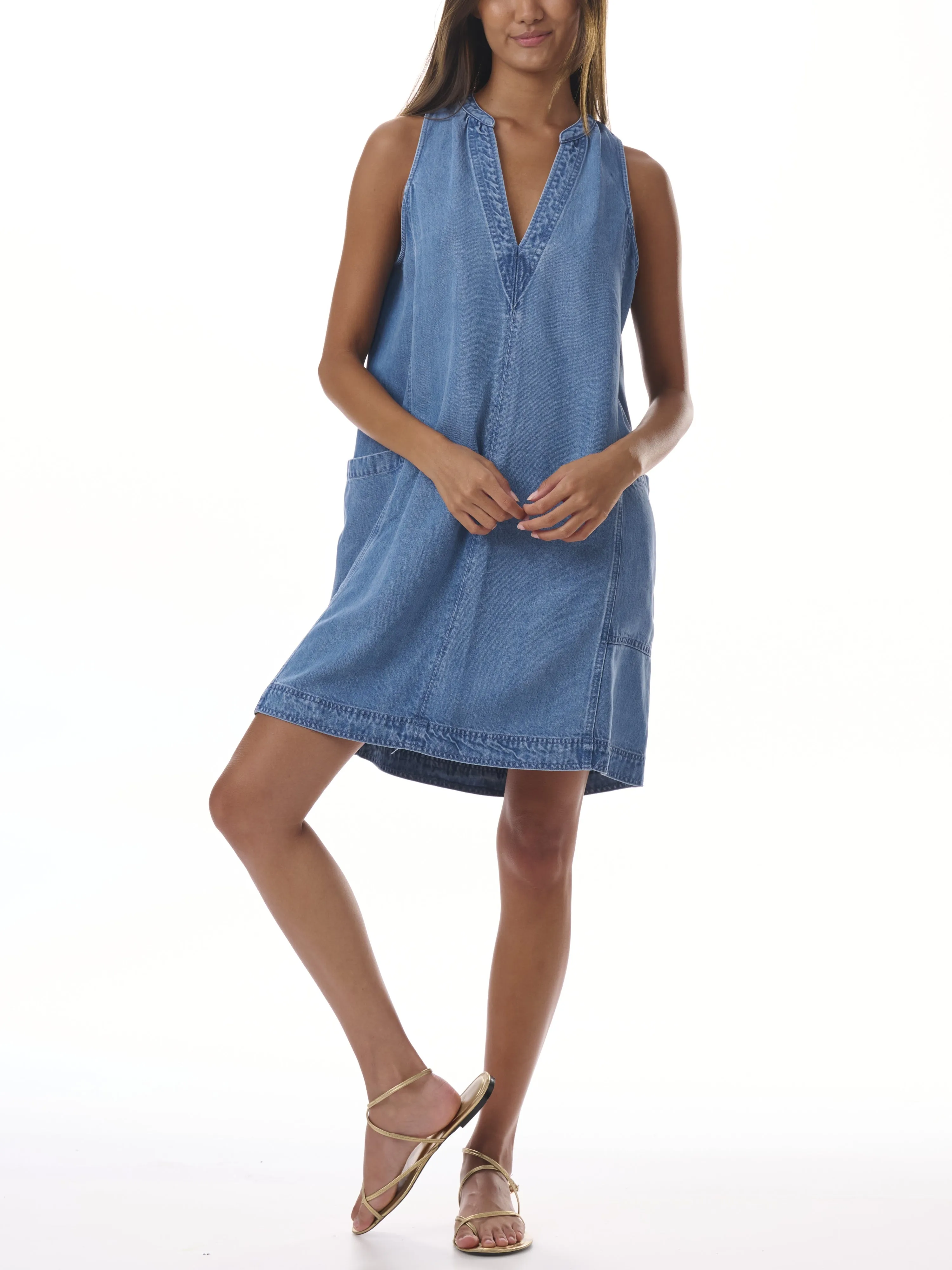 CHELSEA INDIGO DRESS