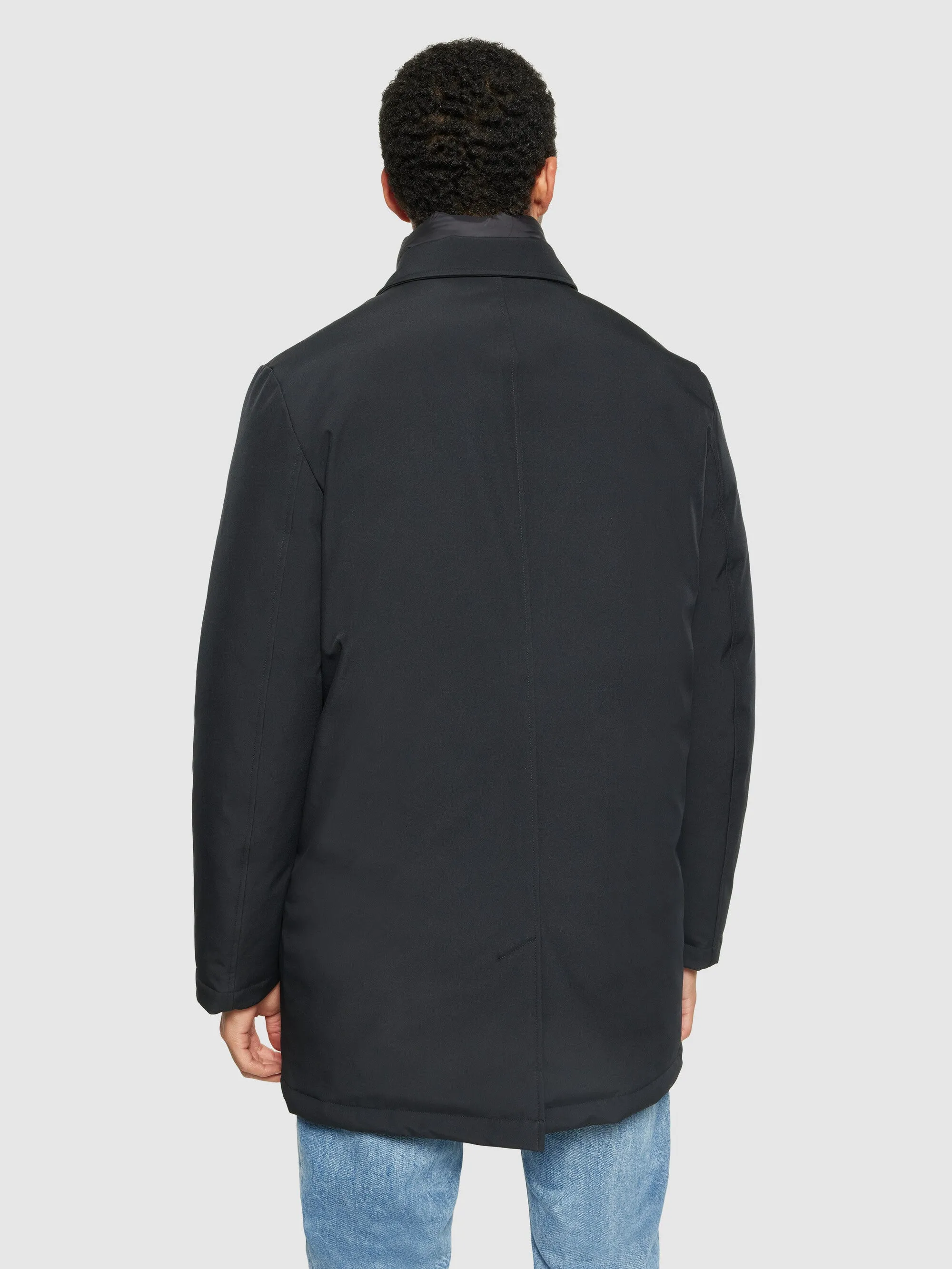 Climate Shell Carcoat Jacket GRS - Black Jet Knowledge Cotton