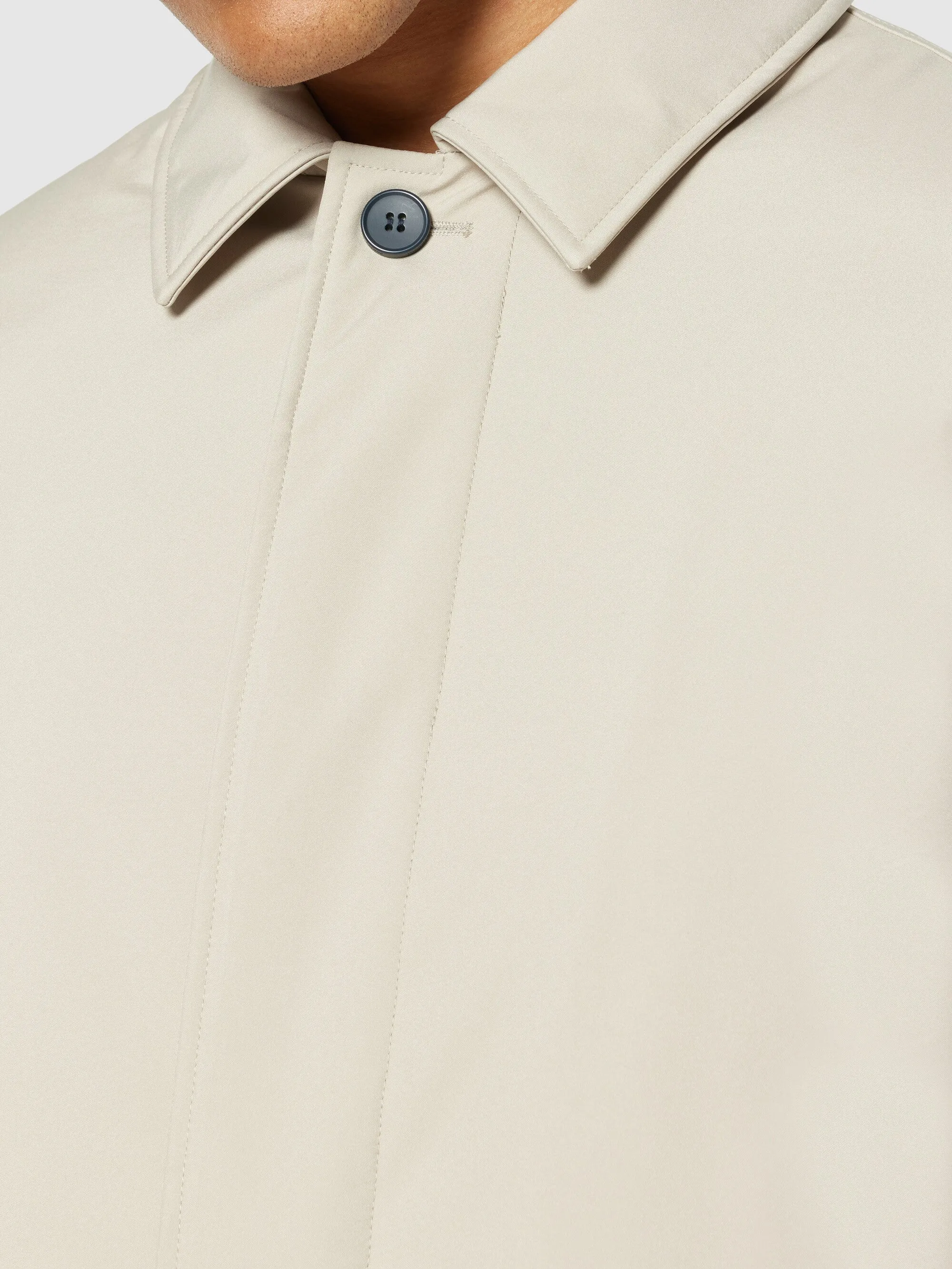 Climate Shell Carcoat Jacket GRS - Light feather gray Knowledge Cotton