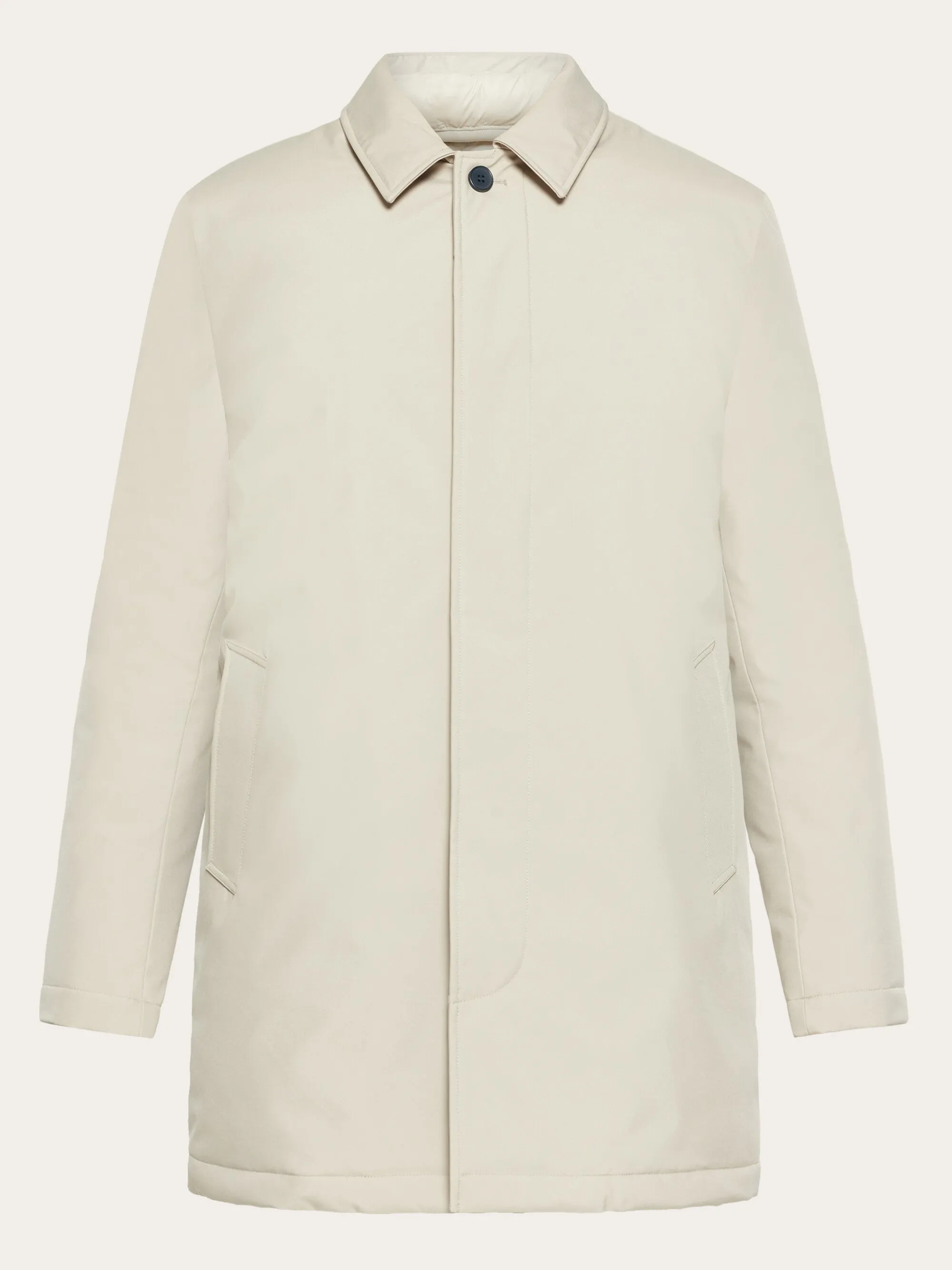 Climate Shell Carcoat Jacket GRS - Light feather gray Knowledge Cotton