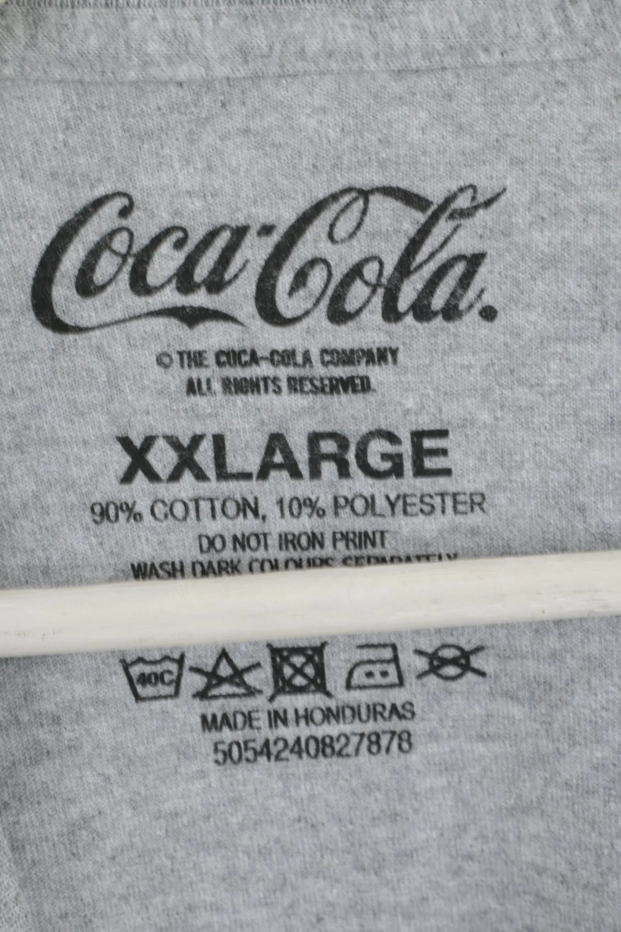 Coca Cola Men XXL T-Shirt Grey Cotton Graphic Drink Basic Crew Neck Top