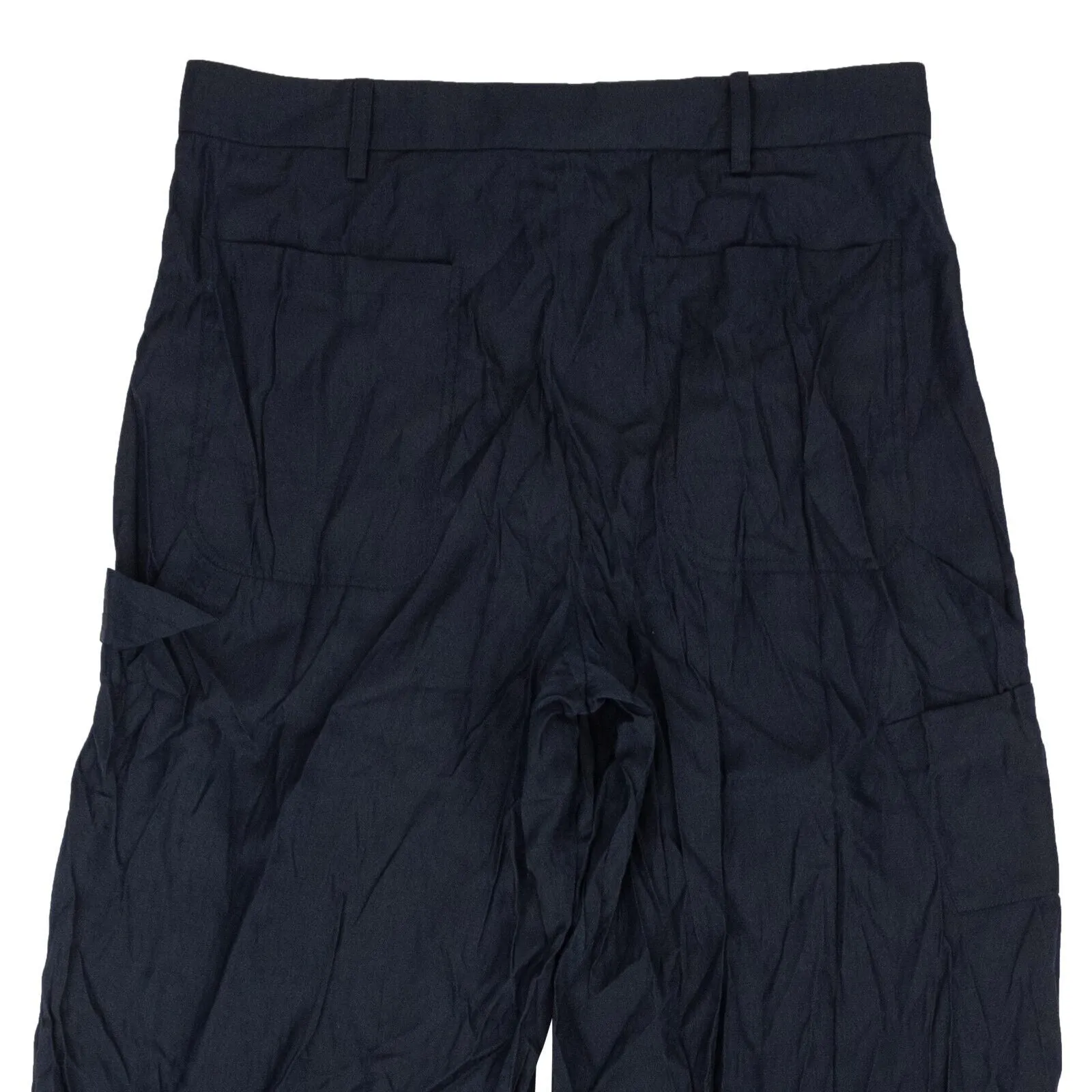 Collegiate Navy Silky Carpenter Pants