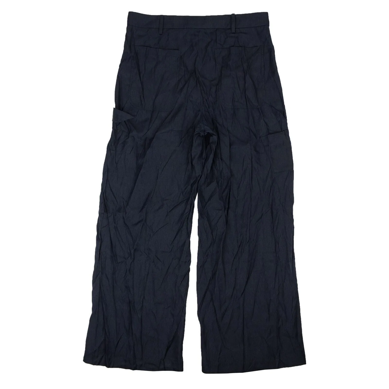 Collegiate Navy Silky Carpenter Pants