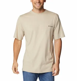 Columbia Men Beige CSC Basic Logo Tshirt