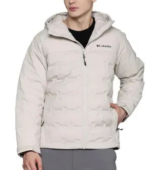 Columbia Men Beige Omni-Heat Infinity Grand Trek II Hooded Down Jacket