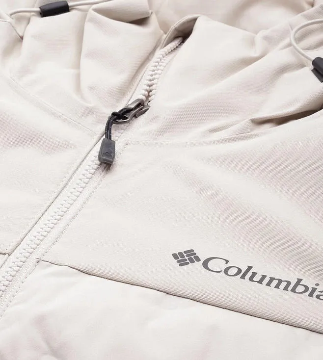 Columbia Men Beige Omni-Heat Infinity Grand Trek II Hooded Down Jacket