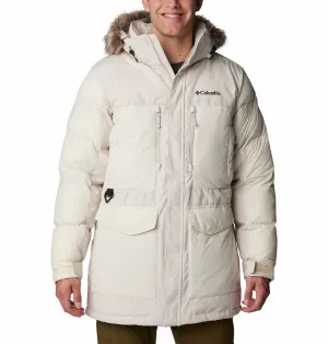 Columbia Men Beige Omni-Heat Infinity Marquam Peak Fusion Parka Parka Jacket