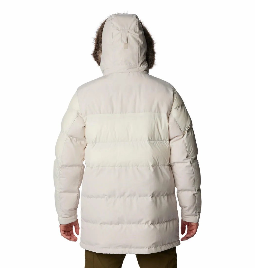 Columbia Men Beige Omni-Heat Infinity Marquam Peak Fusion Parka Parka Jacket