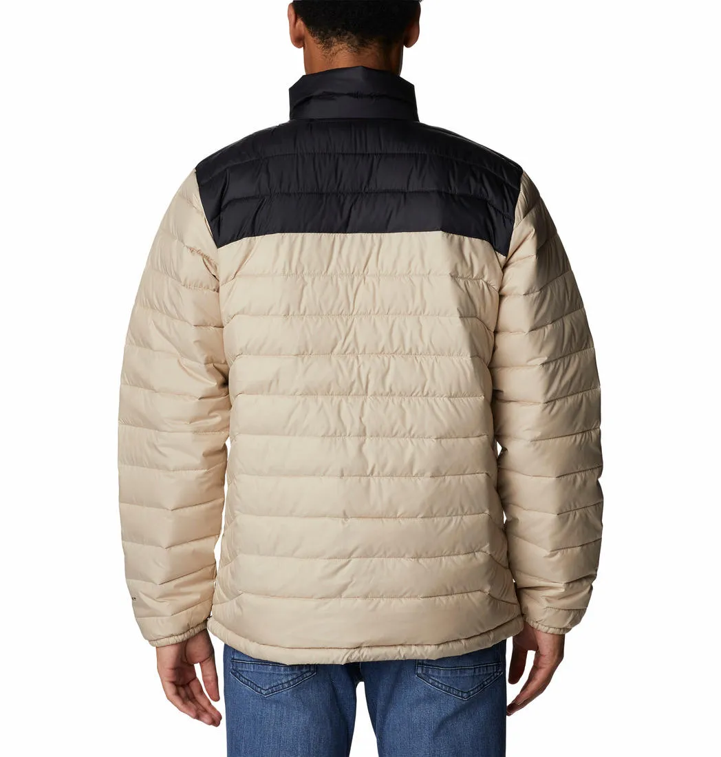Columbia Men Beige Omni-Heat Reflective Powder Lite Jacket