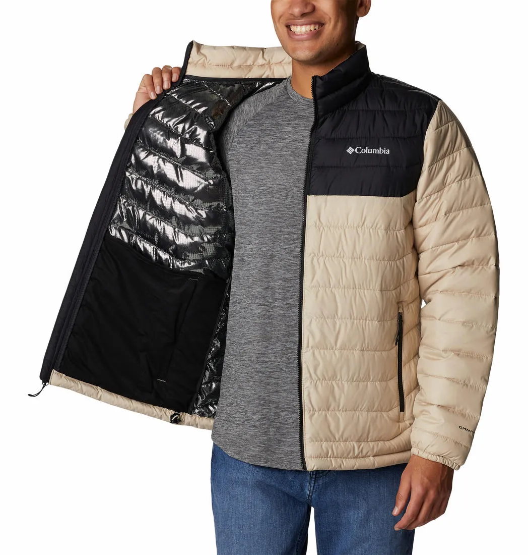 Columbia Men Beige Omni-Heat Reflective Powder Lite Jacket