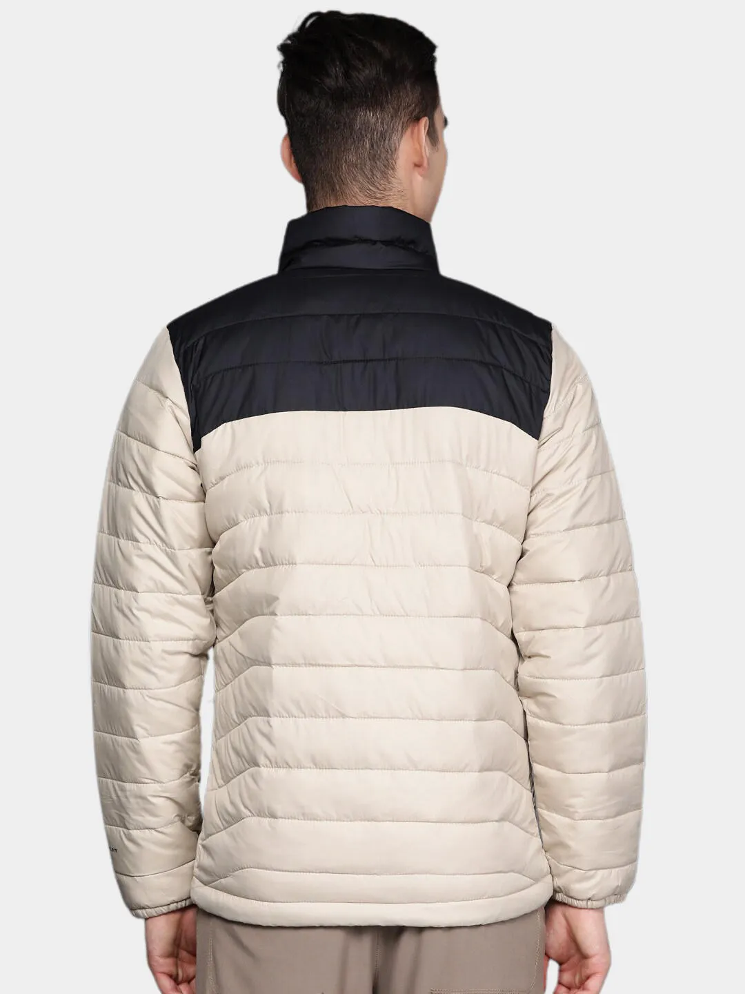 Columbia Men Beige Omni-Heat Reflective Powder Lite Jacket