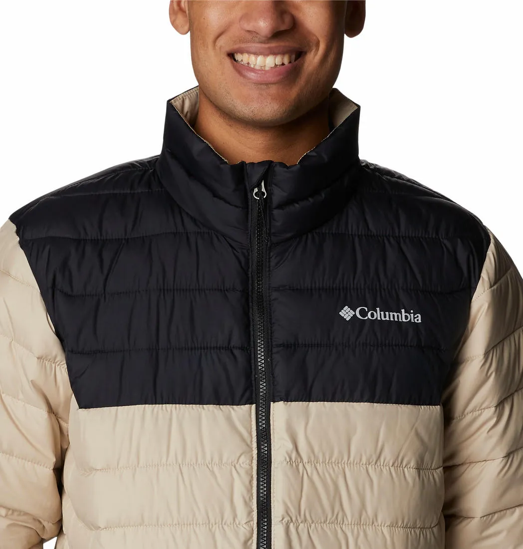 Columbia Men Beige Omni-Heat Reflective Powder Lite Jacket