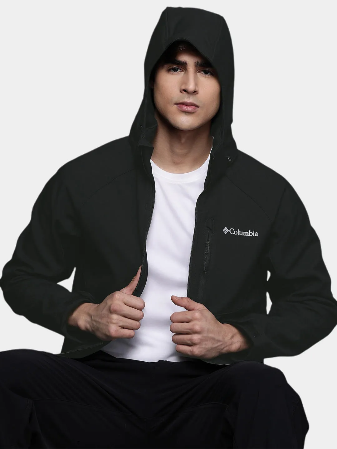 Columbia Men Black Cascade Ridge II Softshell Jacket