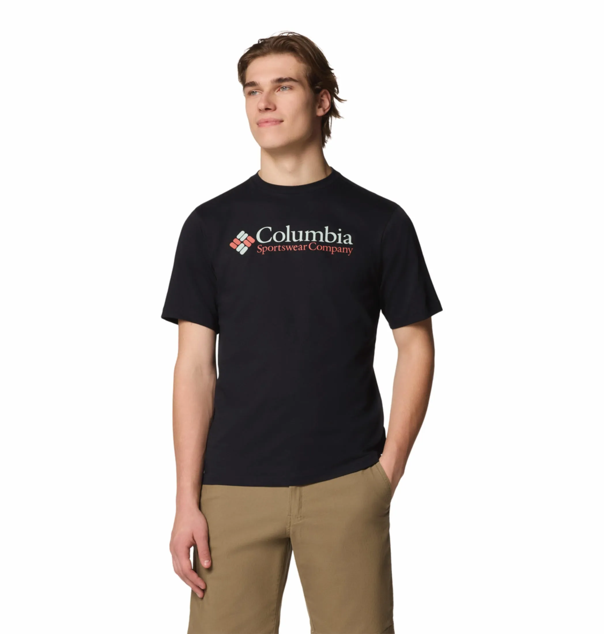 Columbia Men Black CSC Basic Logo Tshirt