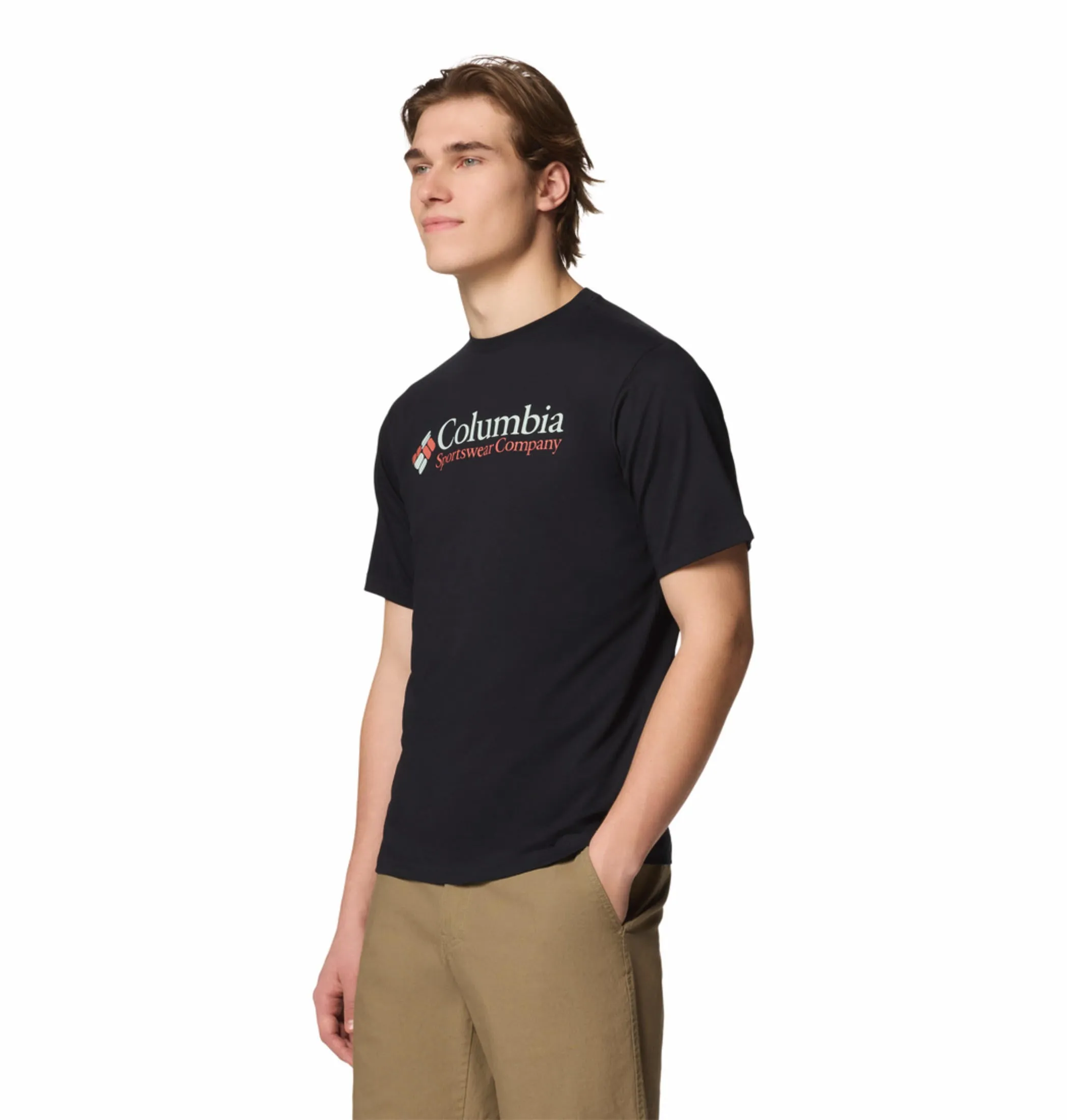 Columbia Men Black CSC Basic Logo Tshirt