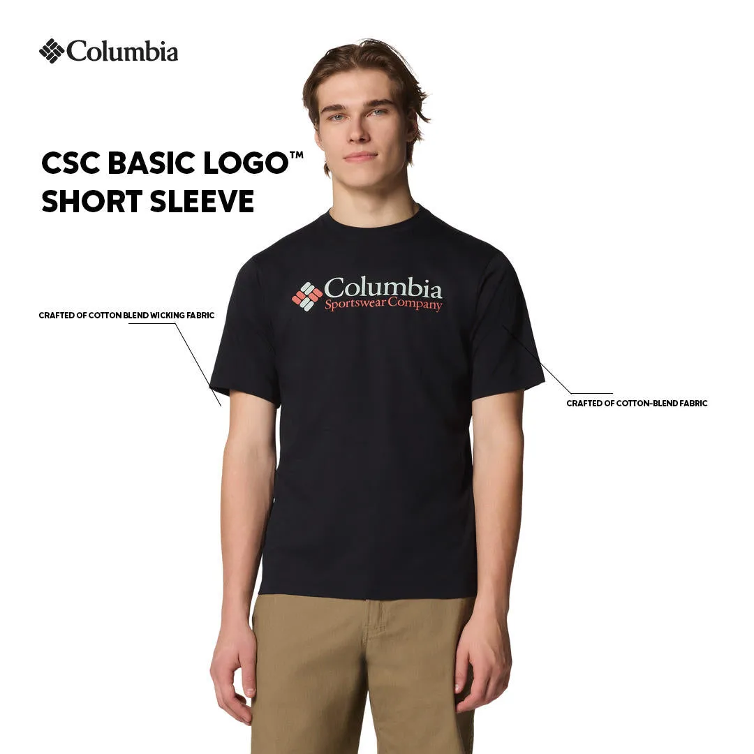 Columbia Men Black CSC Basic Logo Tshirt