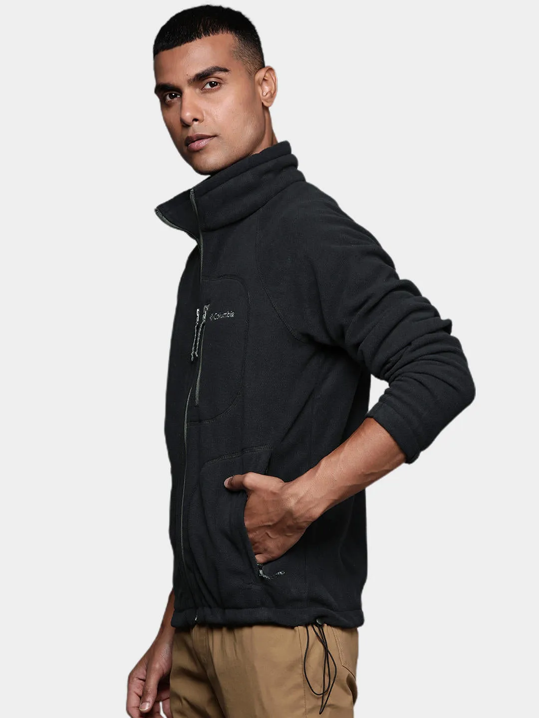 Columbia Men Black Fast Trek II Fleece Jacket