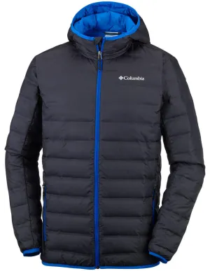 Columbia Men Black Heat Seal Lake 22 Hooded Down Jacket