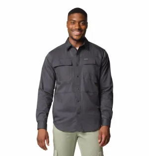 Columbia Men Black Landroamer Twill Long Sleeve Shirt