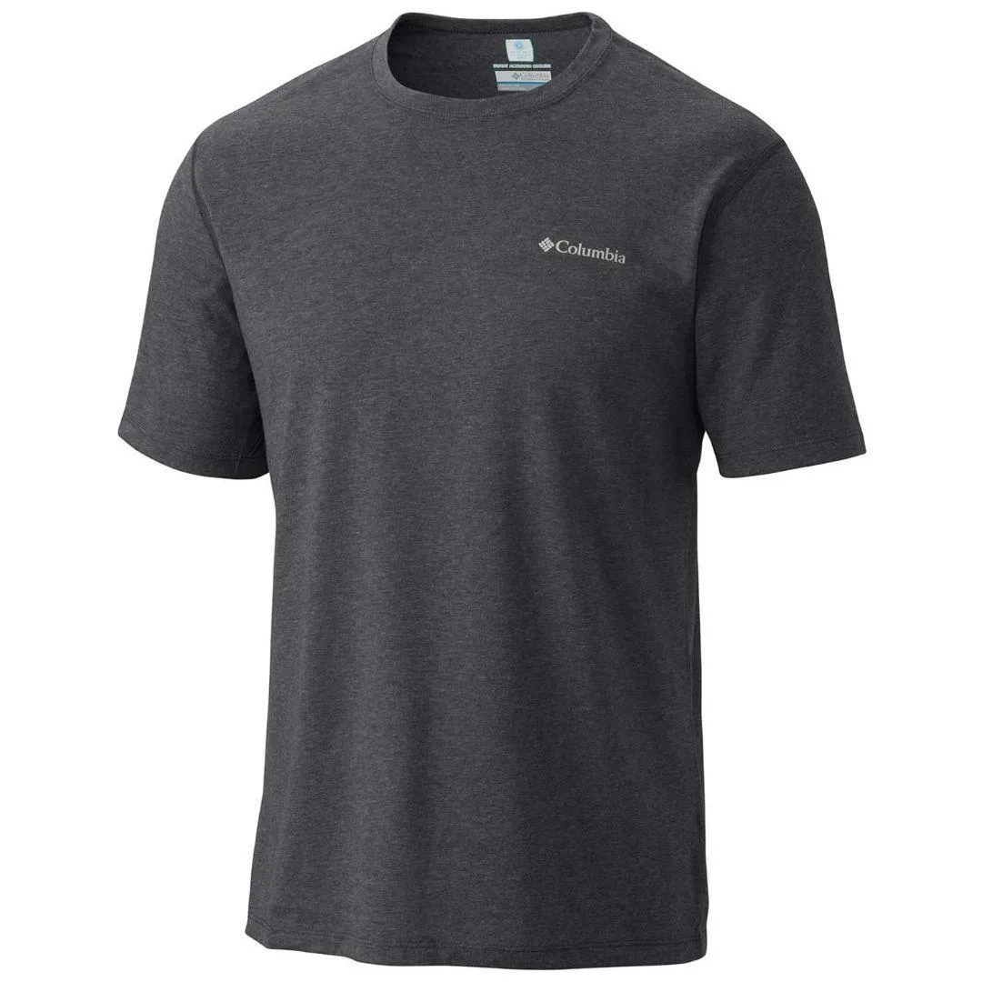 Columbia Men Black Omni-Freeze Silver Ridge Zero Tshirt