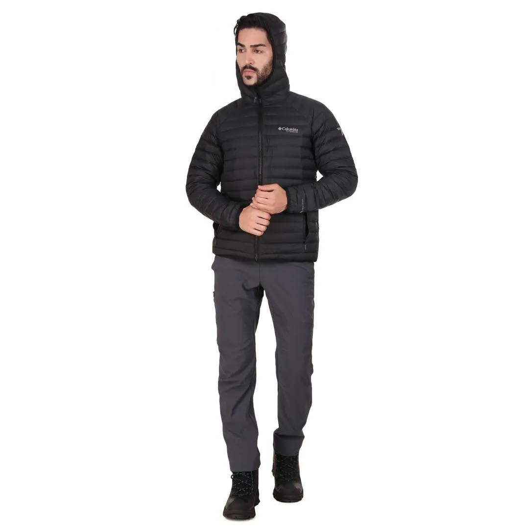 Columbia Men Black Omni-Heat 3D Alpha Trail Hooded Down Jacket