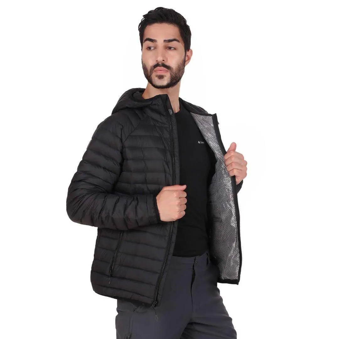 Columbia Men Black Omni-Heat 3D Alpha Trail Hooded Down Jacket