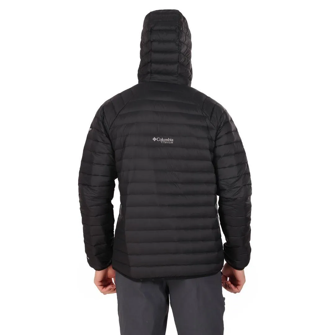Columbia Men Black Omni-Heat 3D Alpha Trail Hooded Down Jacket