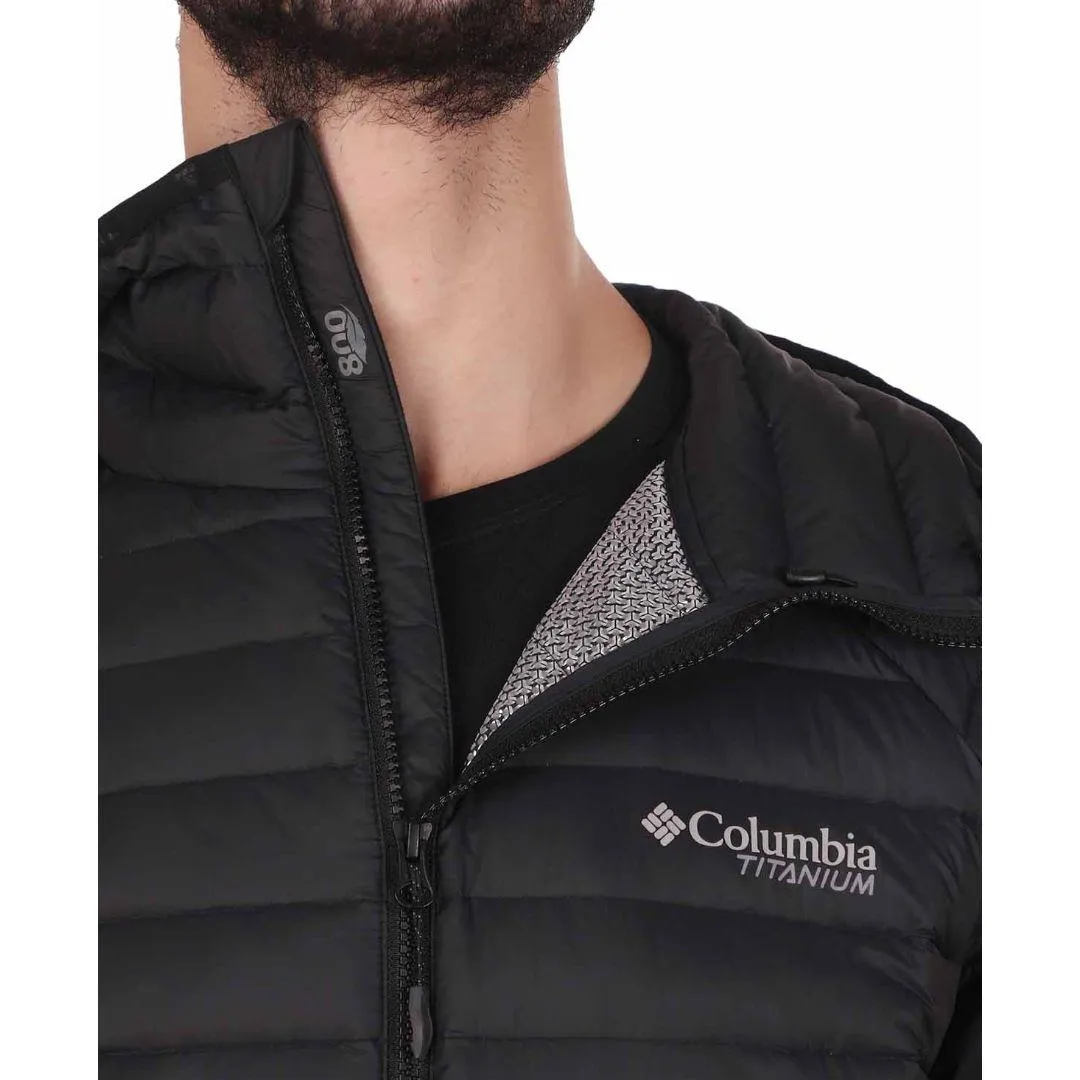 Columbia Men Black Omni-Heat 3D Alpha Trail Hooded Down Jacket