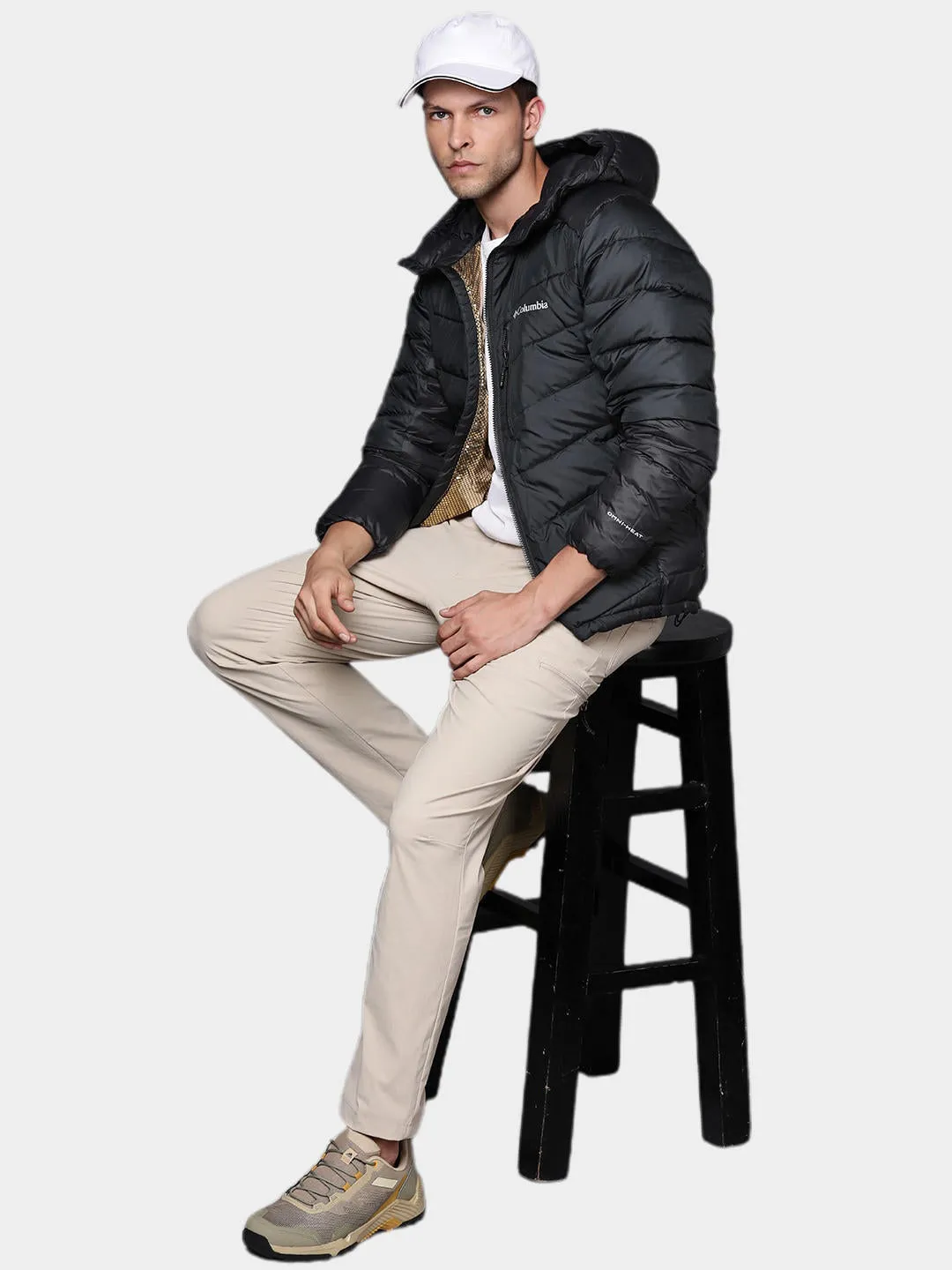 Columbia Men Black Omni-Heat Infinity Labyrinth Loop Hooded Jacket