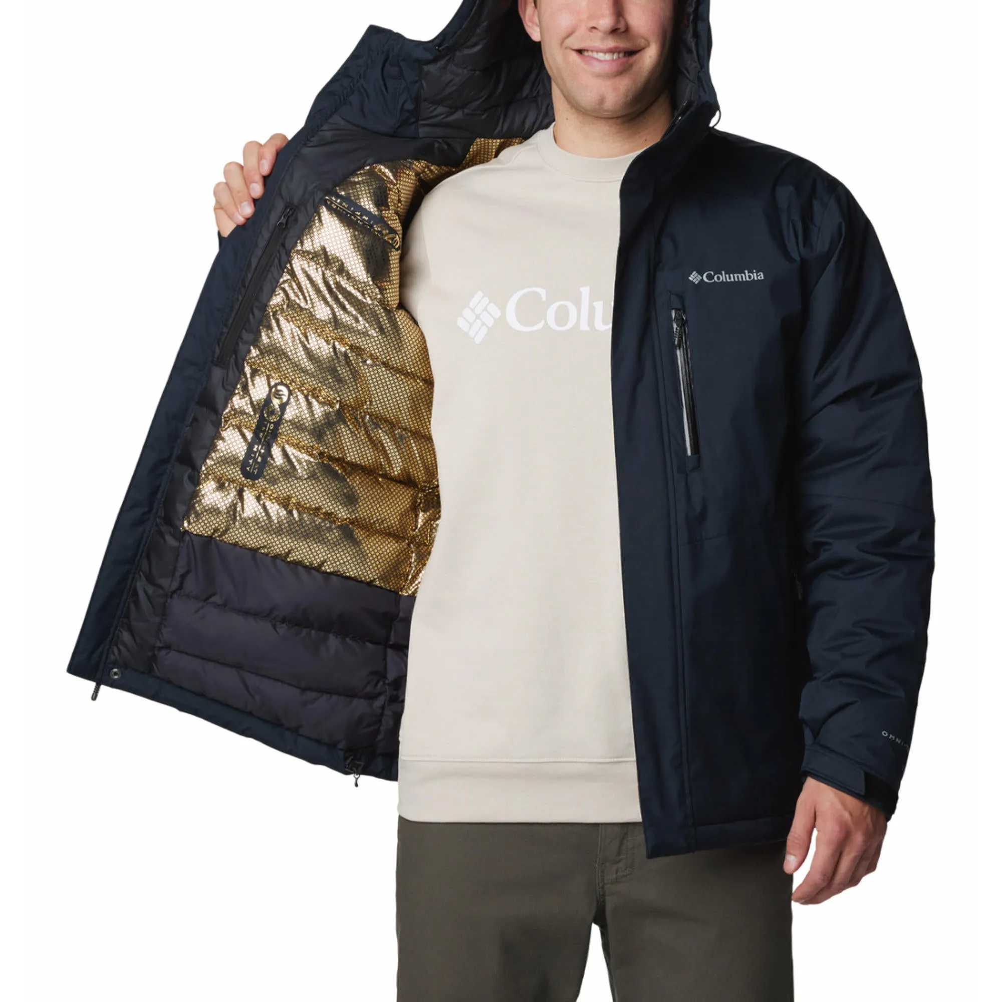 Columbia Men Black Omni-Heat Infinity Oak Harbor II Insulated Jacket