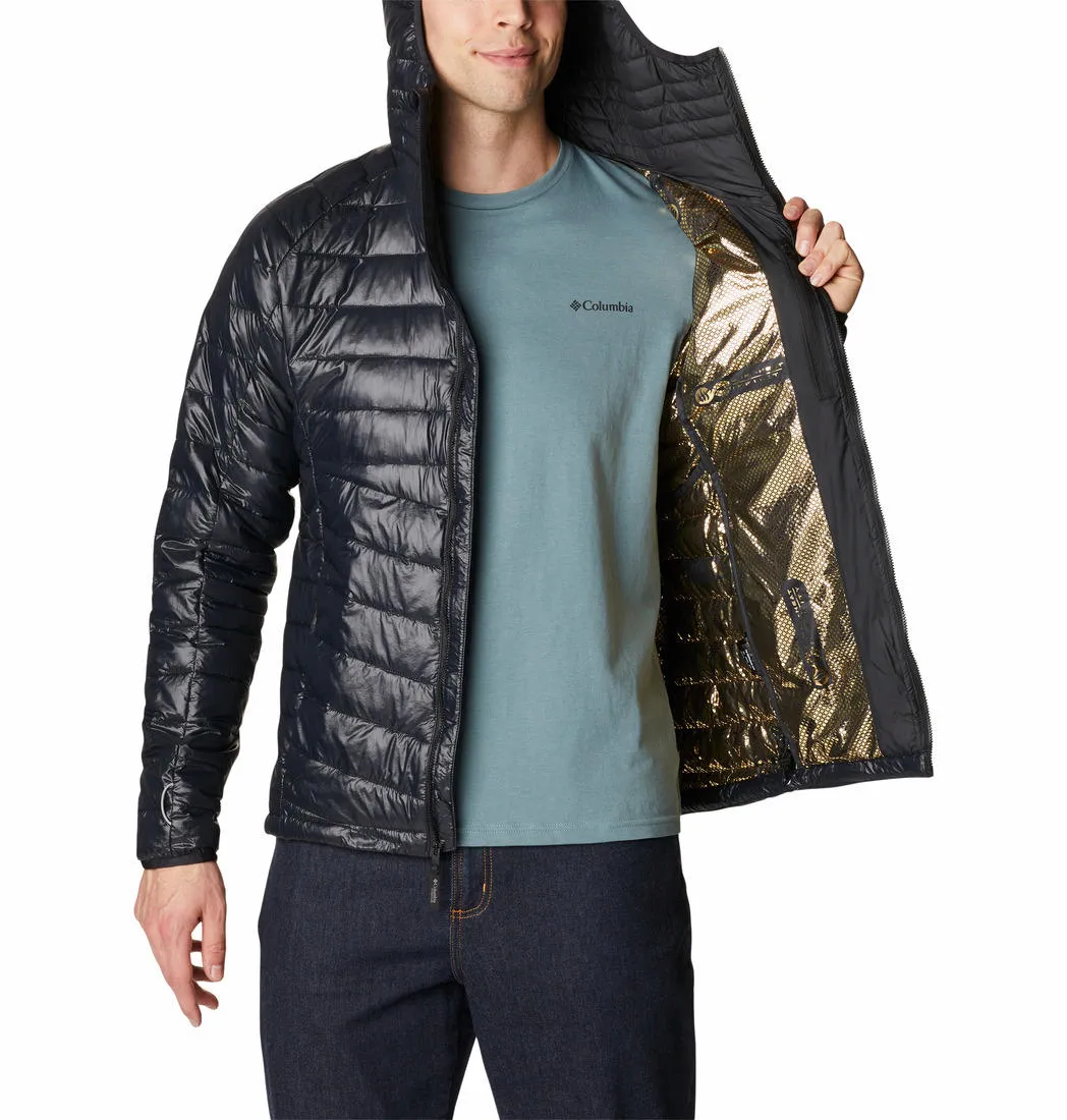 Columbia Men Black Omni-Heat Infinity Platinum Peak Hooded Jacket