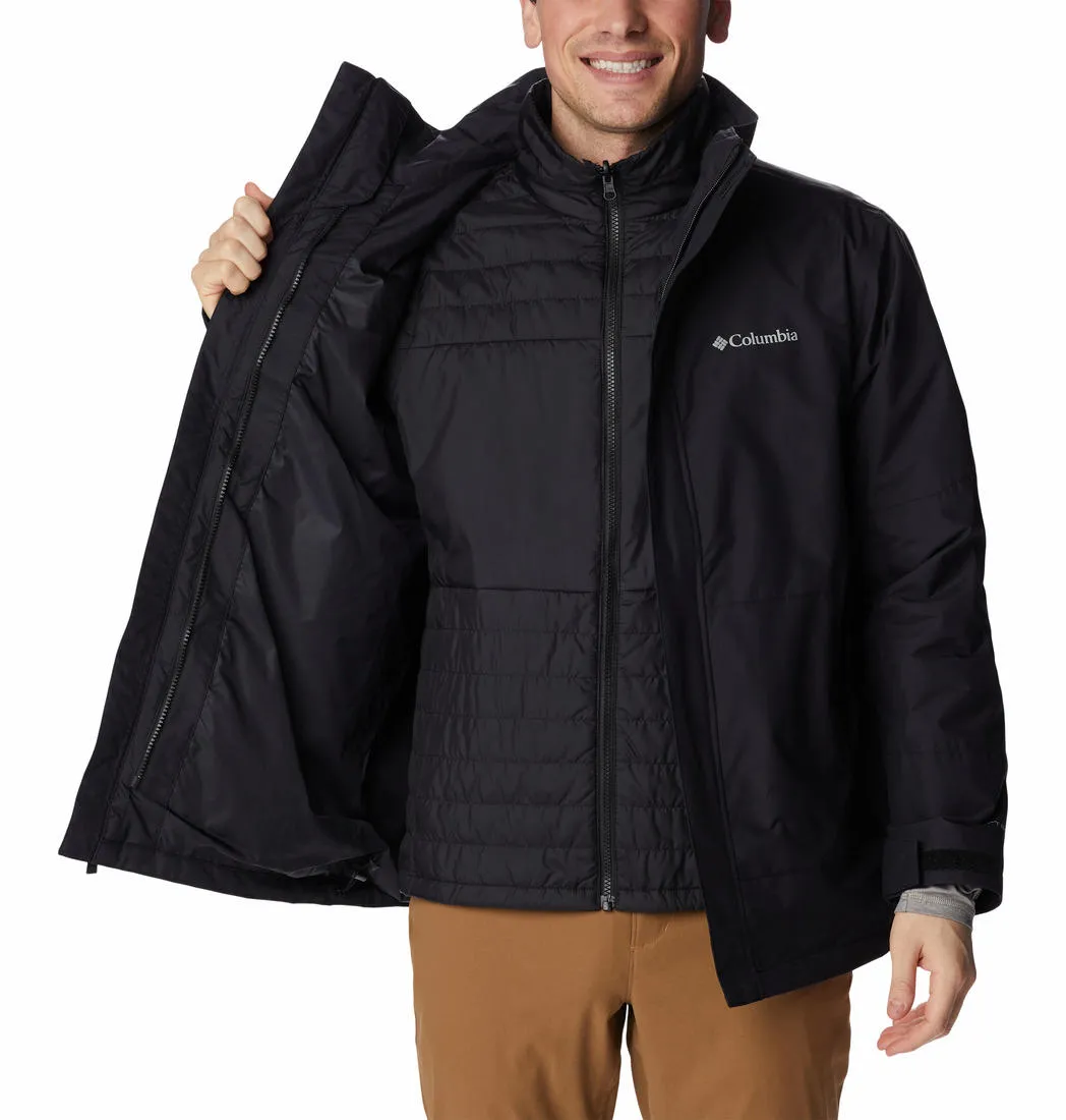 Columbia Men Black Omni-Heat Reflective Agate Alley Inetrchangeable Jacket