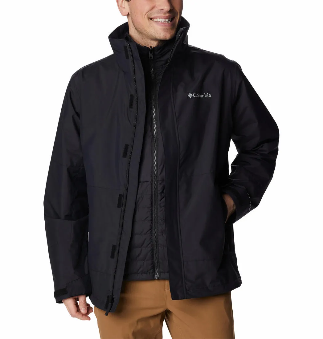 Columbia Men Black Omni-Heat Reflective Agate Alley Inetrchangeable Jacket