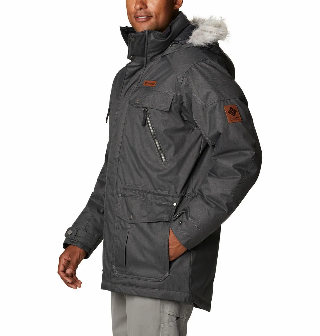 Columbia Men Black Omni-Heat Reflective Barlow Pass 550 TurboDown Down Jacket